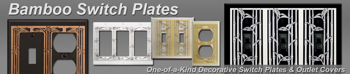 Decorative Bamboo Switch Plates