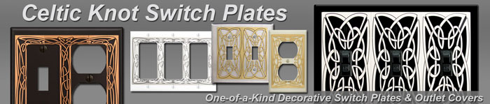 Decorative Celtic Knot Switch Plates