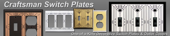 Decorative Craftsman Switch Plates