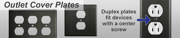 Dark Bronze Outlet Plate Covers