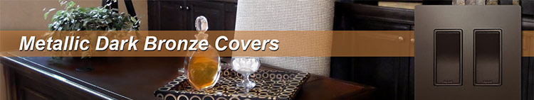 Dark Bronze Plastic Wall Plates