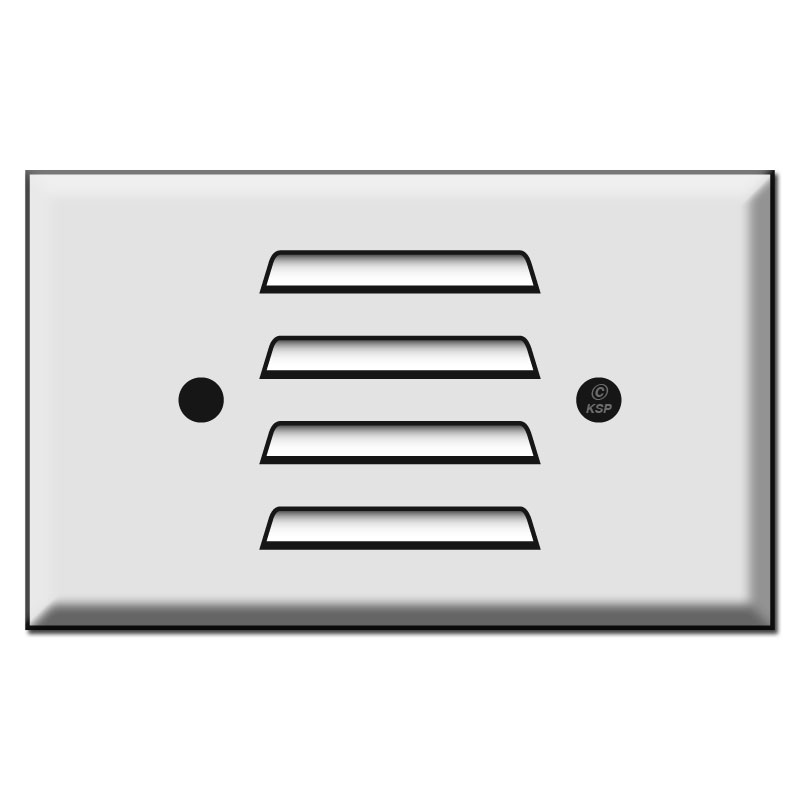 Horizontal Louver Switch Plate to Cover Light