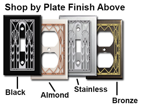 Art Deco Plates by Finish