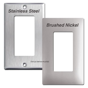 Stainless Steel & Nickel Switch Plate