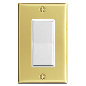 White & Polished Brass
