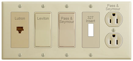 Ivory Switch Plates & Devices