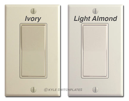 Ivory vs Light Almond Switches