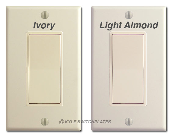 Ivory vs Light Almond Wall Plates