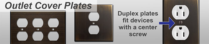 Oil Rubbed Bronze Outlet Cover Plates