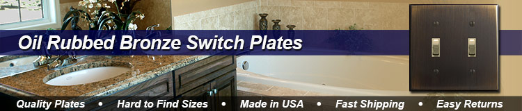 Oil Rubbed Bronze Switch Plates