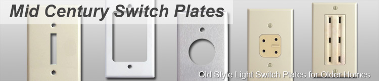 Old Mid Century Switch Plates