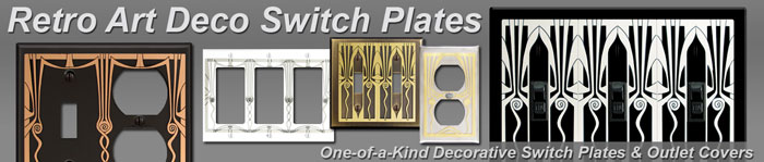 Decorative Retro Art Deco Banner