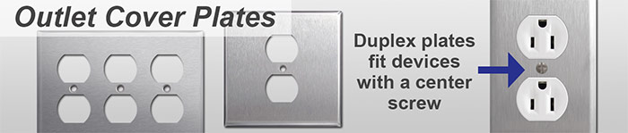 Stainless Steel Outlet Covers