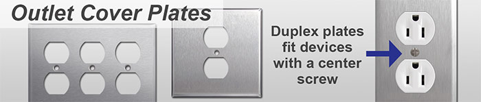 302 Stainless Steel Outlet Cover Switch Plates